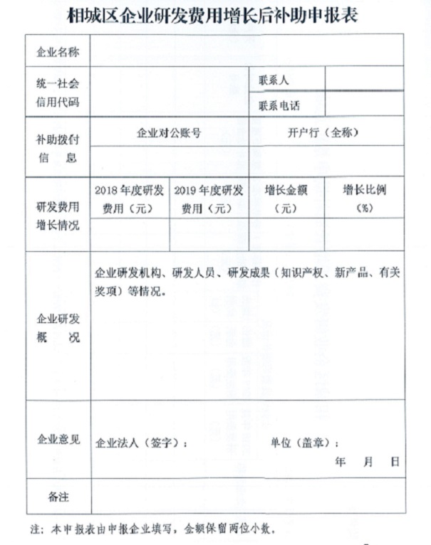 相城區研發投入后補助